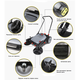 Боковая щетка к подметальной машине ChaoBao HYS-105
