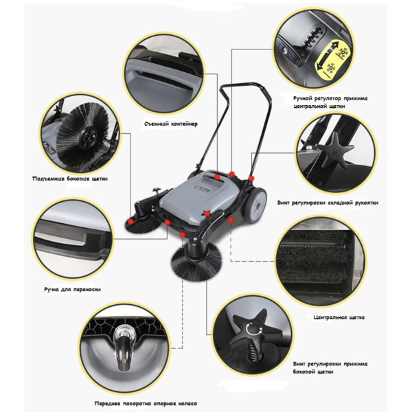 Боковая щетка к подметальной машине ChaoBao HYS-105