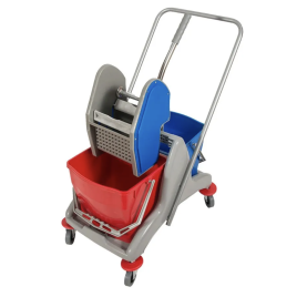 Уборочная тележка двухведерная 2*18л ChaoBao B-045B