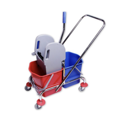 Уборочная тележка двухведерная 2*17л NewMade H0203