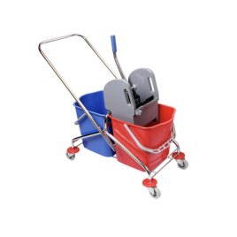 Уборочная тележка двухведерная 2*23л NewMade H0204