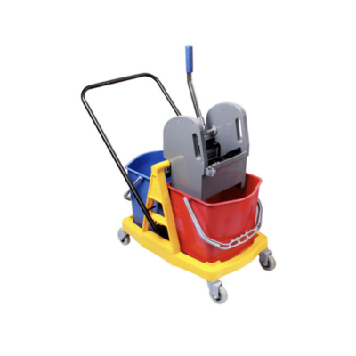 Уборочная тележка двухведерная 2*17л New Made H0206