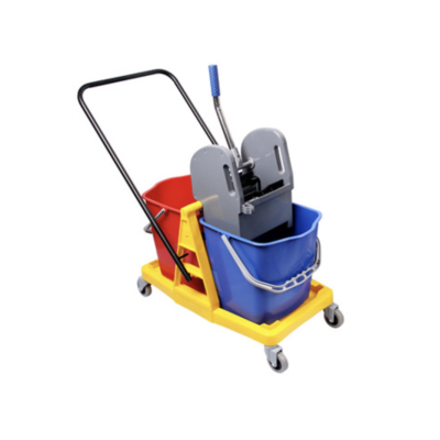 Уборочная тележка двухведерная 2*23л New Made H0208