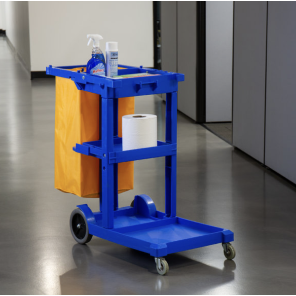 Многофункциональная уборочная тележка с мешком для мусора NewMade H0302 Многофункциональная уборочная тележка с мешком для мусора NewMade H0302
