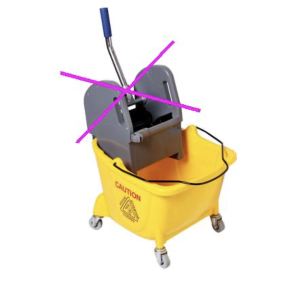 Ведро на колесах БЕЗ ОТЖИМА 24 л New Made H0102/1