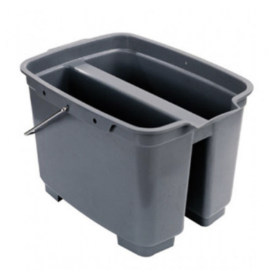 Ведро двойное пластиковое для мытья окон 18л Klimi B-041