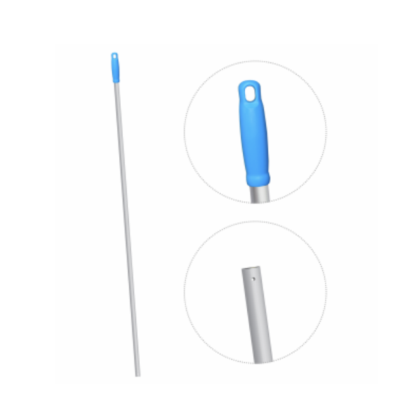 Рукоятка ЛЮКС к держателю мопов анодированная алюминиевая 140см