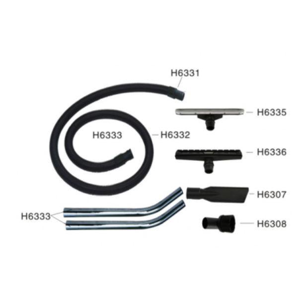 Щетка для сухой уборки круглая H6308 пылеводососа на 15/30/70/80л NewMade