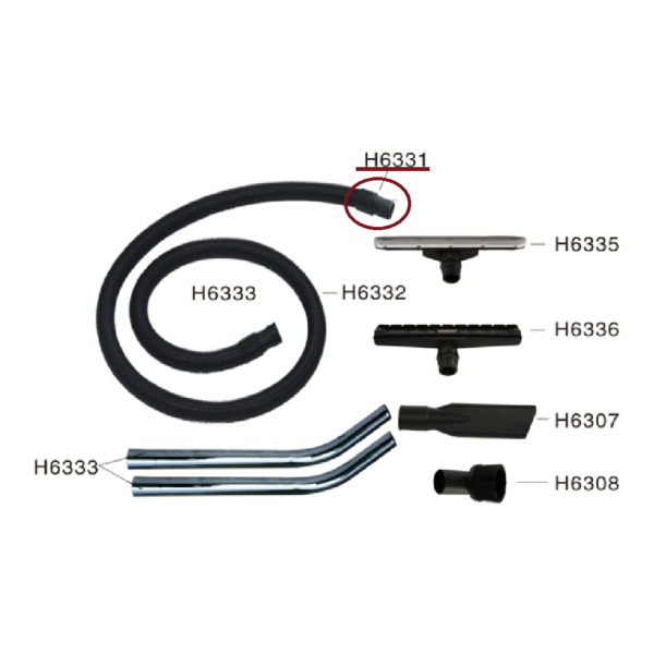 Переходникот шланга к трубкам для пылеводососов на 30/60/70/80/90л NewMade