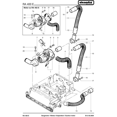 Шланг всасывающий для Cleanfix RA 400 E