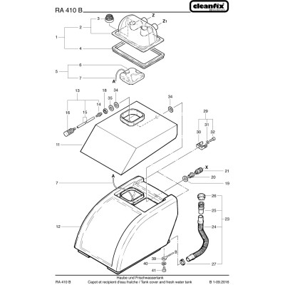 Шланг для слива грязной воды для Cleanfix RA 410