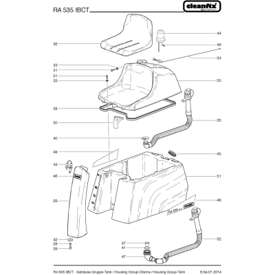 Шланг для слива чистой воды для Cleanfix RA 535 IBCT