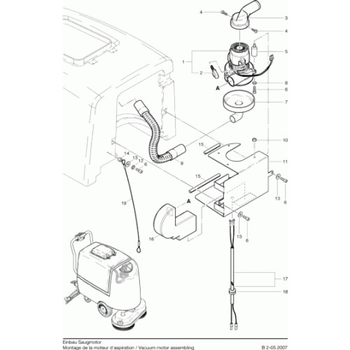 Воздушный шланг для Cleanfix RA 701 B Воздушный шланг для Cleanfix RA 701 B