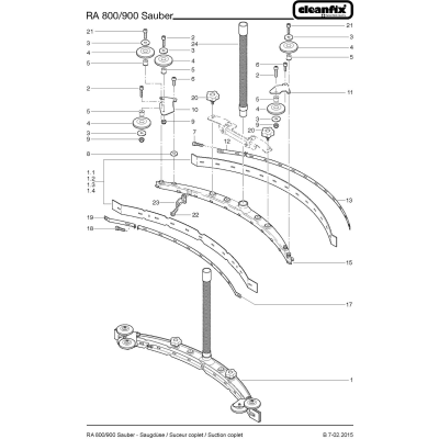 Шланг всасывающий для Cleanfix RA 900 Sauber