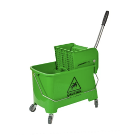 Ведро на колесах прямоугольное с отжимом 20л Super Clean B038