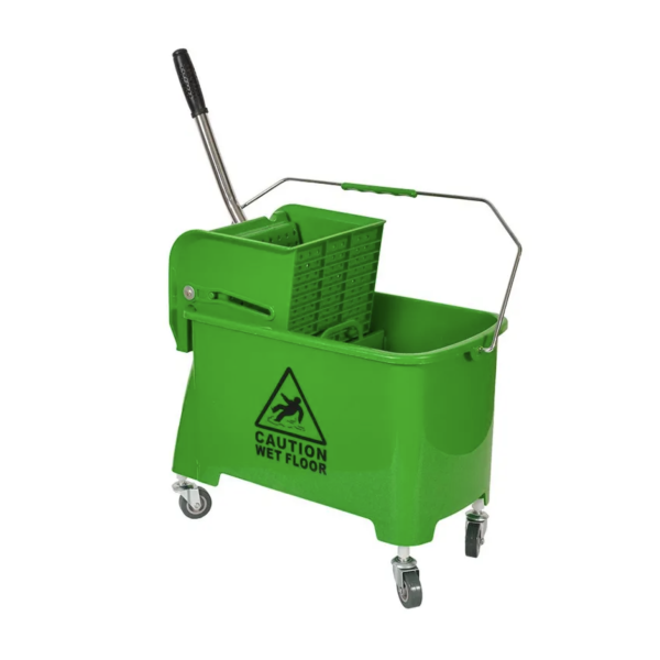 Ведро на колесах прямоугольное с отжимом 20л Super Clean B038