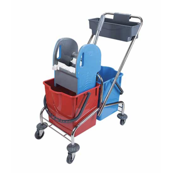 Уборочная тележка двухведерная 2*25л UCTEM-PLAS  CK753