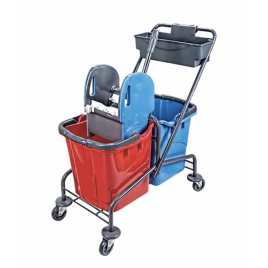 Уборочная тележка двухведерная 2*25л UCTEM-PLAS  CK754