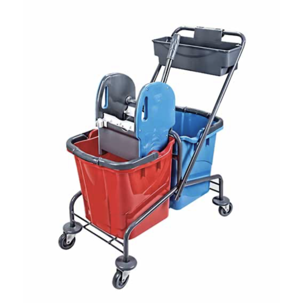 Уборочная тележка двухведерная 2*25л UCTEM-PLAS  CK754