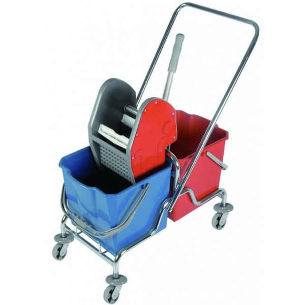 Уборочная тележка двухведерная 2*25л UCTEM-PLAS CKS3326-C