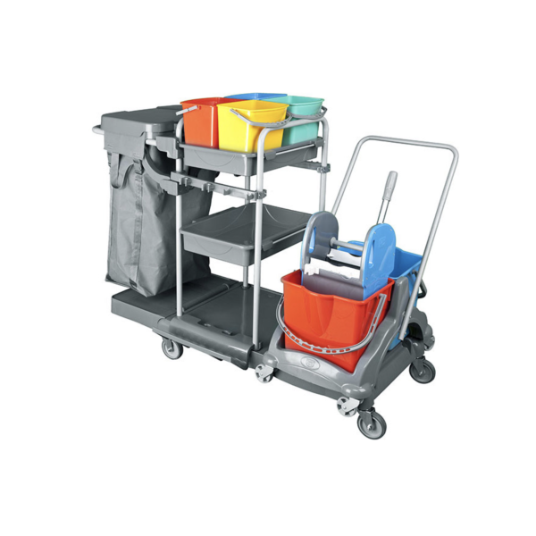 Многофункциональная уборочная тележка UCTEM-PLAS KA411FB