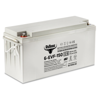 Аккумулятор тяговый Rutrike 6-EVF-120 (12V120A/H C3)
