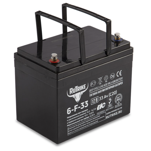 Аккумуляторная батарея Rutrike 6-F-33 (12V33A/H C20)