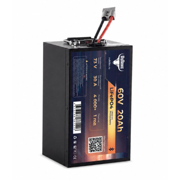 Аккумуляторная батарея литиевая Rutrike LiFePO4 60V 20Ah / 30A BT Аккумуляторная батарея литиевая Rutrike LiFePO4 60V 20Ah / 30A BT
