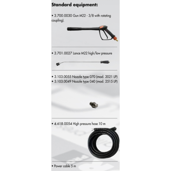 Аппарат высокого давления без нагрева воды Lavor Pro TUCSON XP 2515 LP