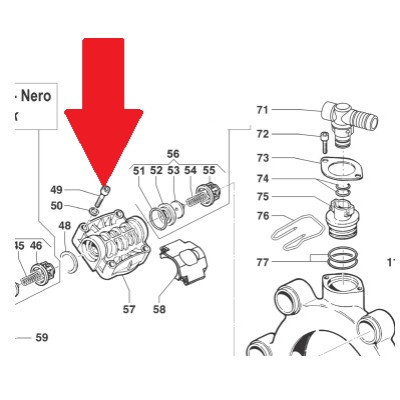 Болт M10X45 крышки насоса 