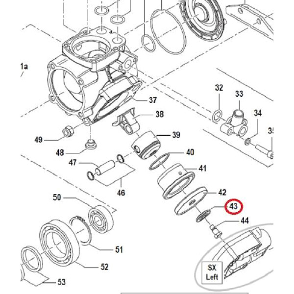 0602003300 Шайба насоса APS31- APS41