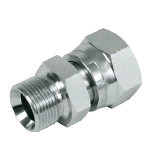 Переходник штуцер 3/8"; гайка 3/8" вращ. MD0815