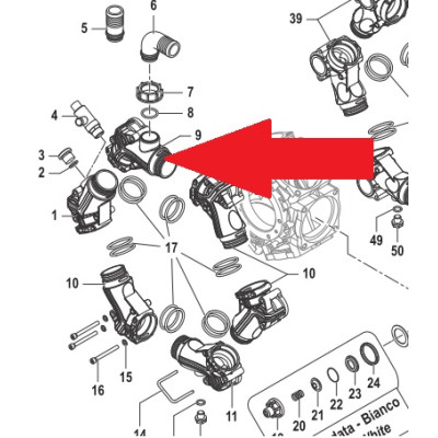 Всасывающий корпус насоса BPS300 Артикул: 3214006000B