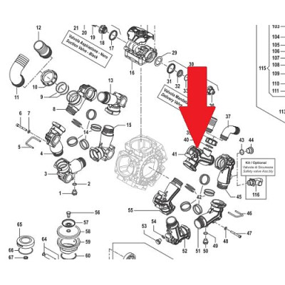Всасывающий корпус насоса BPS260 Артикул: 3214005700C