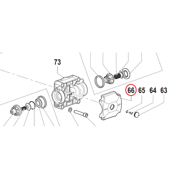 Крышка пластиковая насоса BP300 (чёрный) Артикул: 0460005400