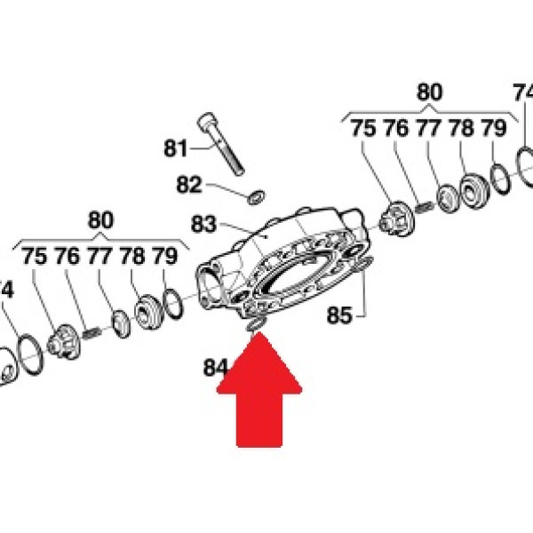 Кольцо 2,62X22,22 насоса BP105/125/APS145