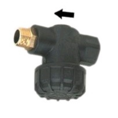 Фильтр F5 Bn - Усиленый пластиковый фильтр с перепускным каналом; 1/2"г - 1/2"ш;  50 меж.  