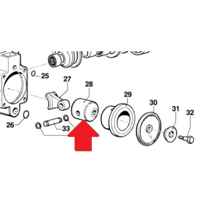 Поршень Ø45 насоса MP30 (1х2)