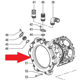 Коллектор насоса BP300 - 1 (замена арт.0415007000A)