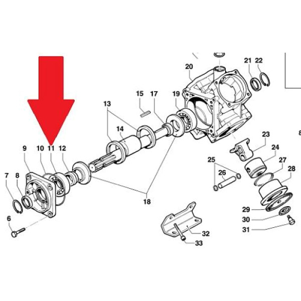 Подшипник шариковый 35х80х21 насоса BP151 - BP171