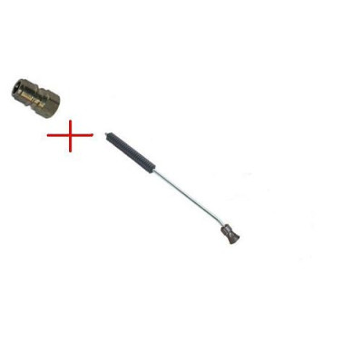 Удлинитель с термозащитой и форсункодержателем 500 мм; вход нипель ARS 220; выход 1/4"г; изогнутый 