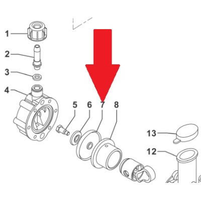 Мембрана насоса (NBR) насоса MC8/18