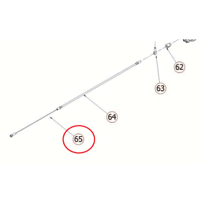 Трос подъема скребка Comet CRS 85BYT
