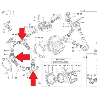 Всасывающий корпус насоса BP75 Артикул: 2806002900
