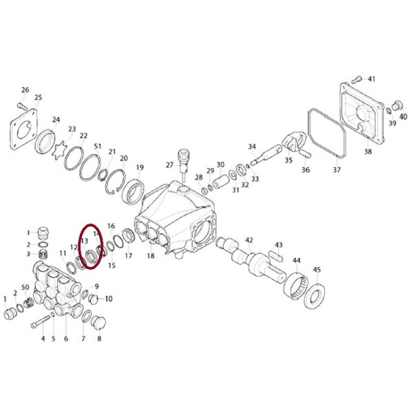 Кольцо промежуточное для ML CMP 2840, MLC-C 1813