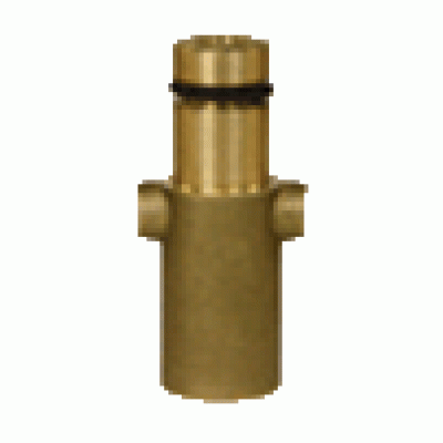 Переходник быстроразъемный бытовой, латунь выход гайка 1/4" 