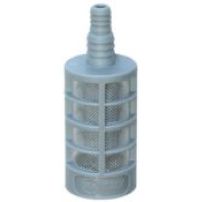 Пластиковый фильтр для моющих средств с обратным клапаном пластик+ нерж. сталь, елочка 6, 8 мм