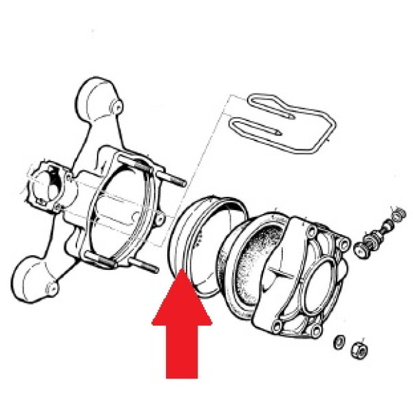 0460000500 Держатель мембраны аккумулятора насоса BP