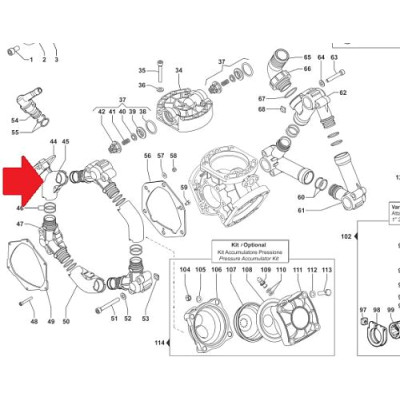 Всасывающий корпус насоса BP75 Артикул: 2803052300