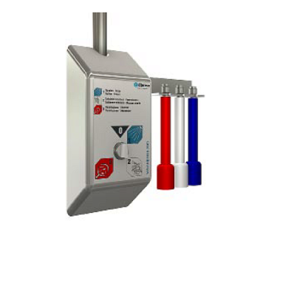 Сателлит пена-смыв AC 45-B, централизованный 40 бар, вход 3/8 ш, выход 1/2 г. пневмоуправление 